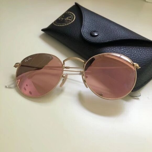 Ray-Ban 3447 Round Metal Mirror Sunglasses 50MM - Picture 1 of 5